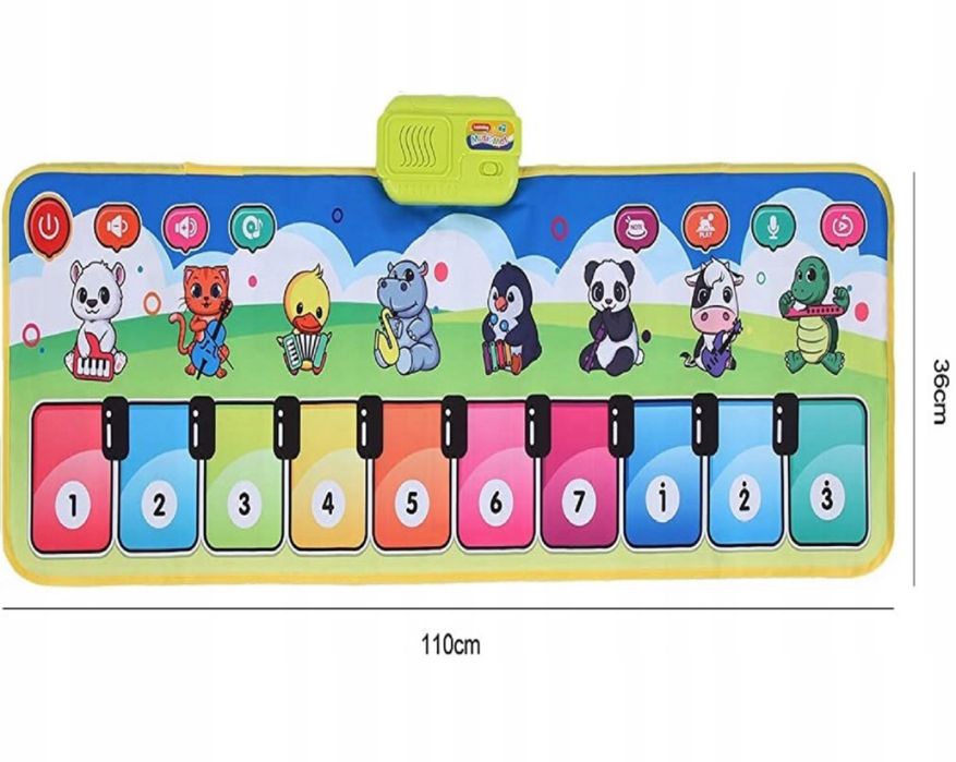 INTERAKTYWNA MUZYCZNA MATA Do Tańczenia Zwierzęta Dla Dzieci Farma