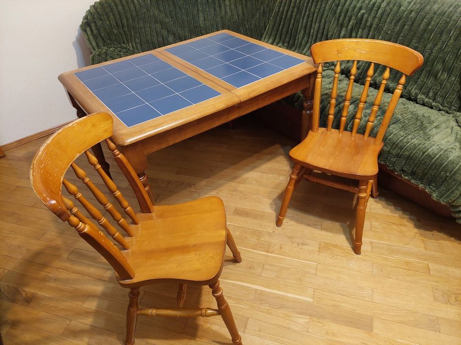 Стіл розкладний прямокутний з 4 стільцями