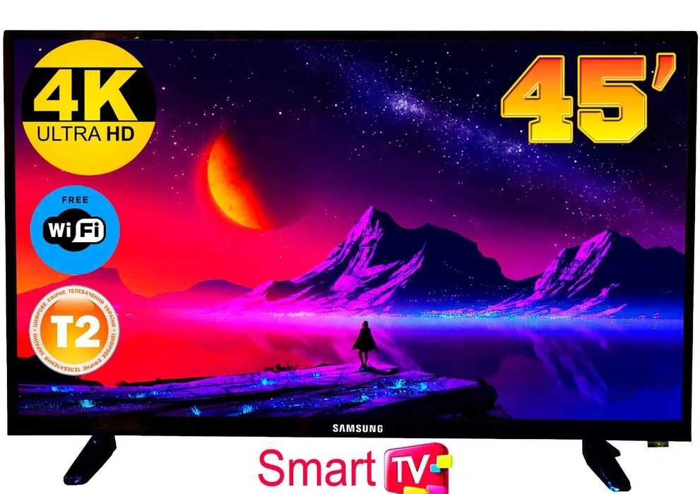 Корея телевизор Samsung 45'' Smart TV, T2, IPTV, Wi-FI, BT АКЦИЯ 4345