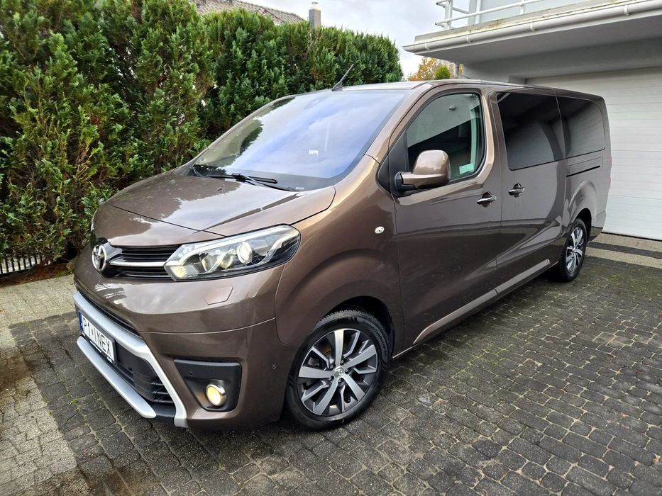 Toyota Proace Verso 2.0D4D 177KM LONG Automat salonPL 1wł ASO bezwypadkowy  8miejsc FV23%