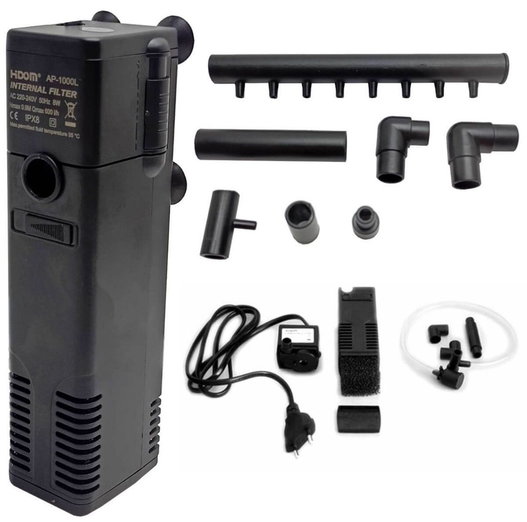 Nowy Filtr do akwarium 600l/h 40-120l