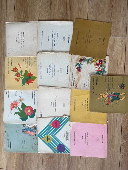 Zestaw Płyt Winylowych małe single pocztówka dzwiękowa duży zestaw