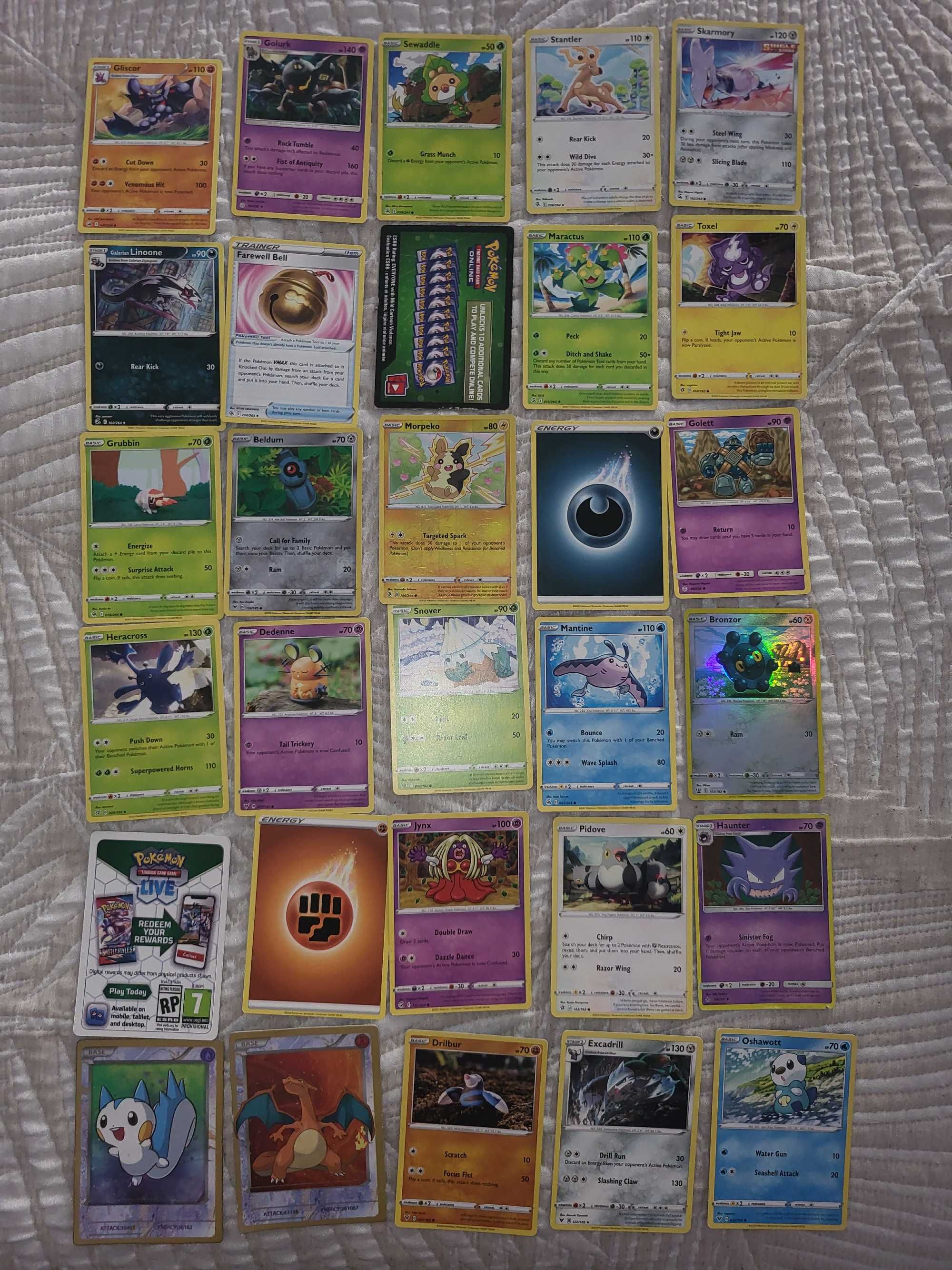 30 Cartas pokémon oficiais