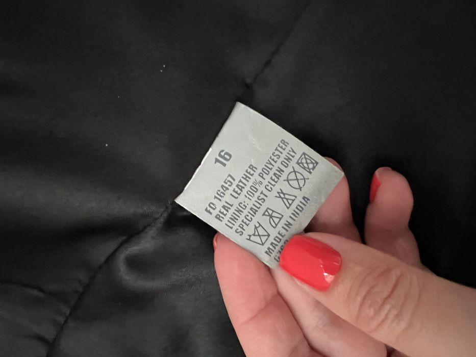 Вінтажний шкіряний жакет