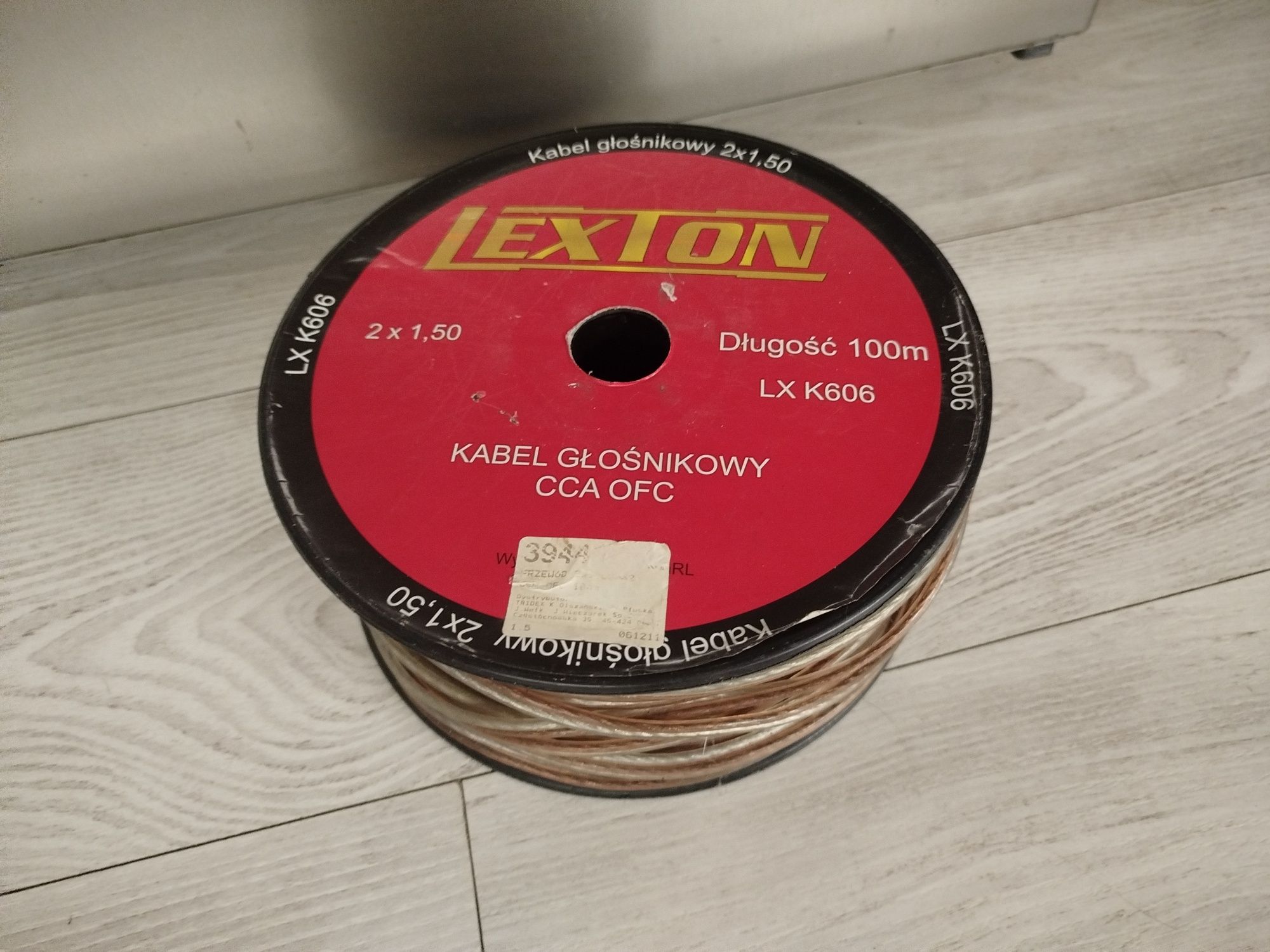 Kabel głośnikowy Lexton 2x 1.5 100 m