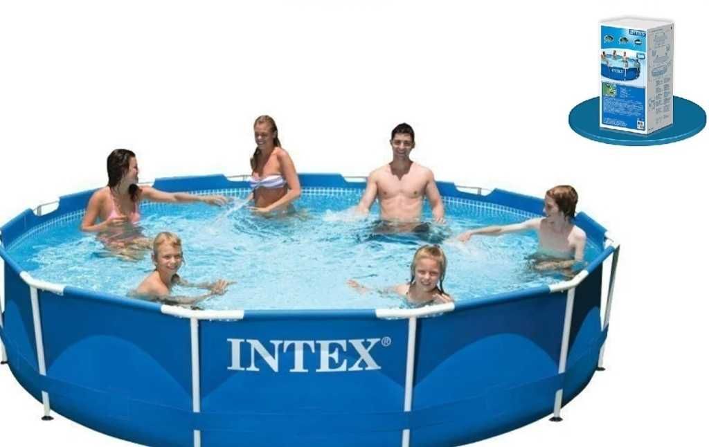 Бассейн каркасный Intex 28210 круглый, 366-76см, объем 6 503 л