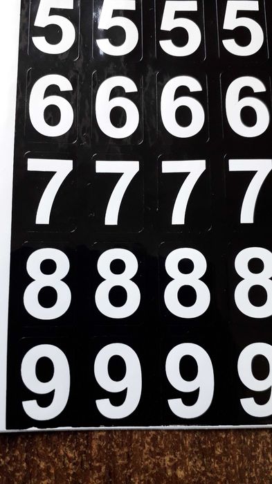 Наклейки на авто стикеры цифры