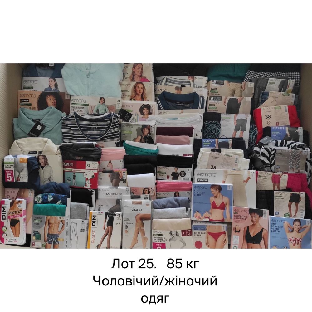Опт Лоти одяг з Європи Lidl