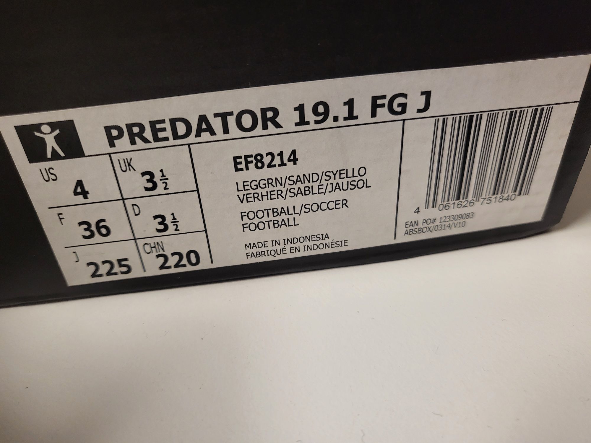 Korki Adidas Predator 19.1 Fg r.36