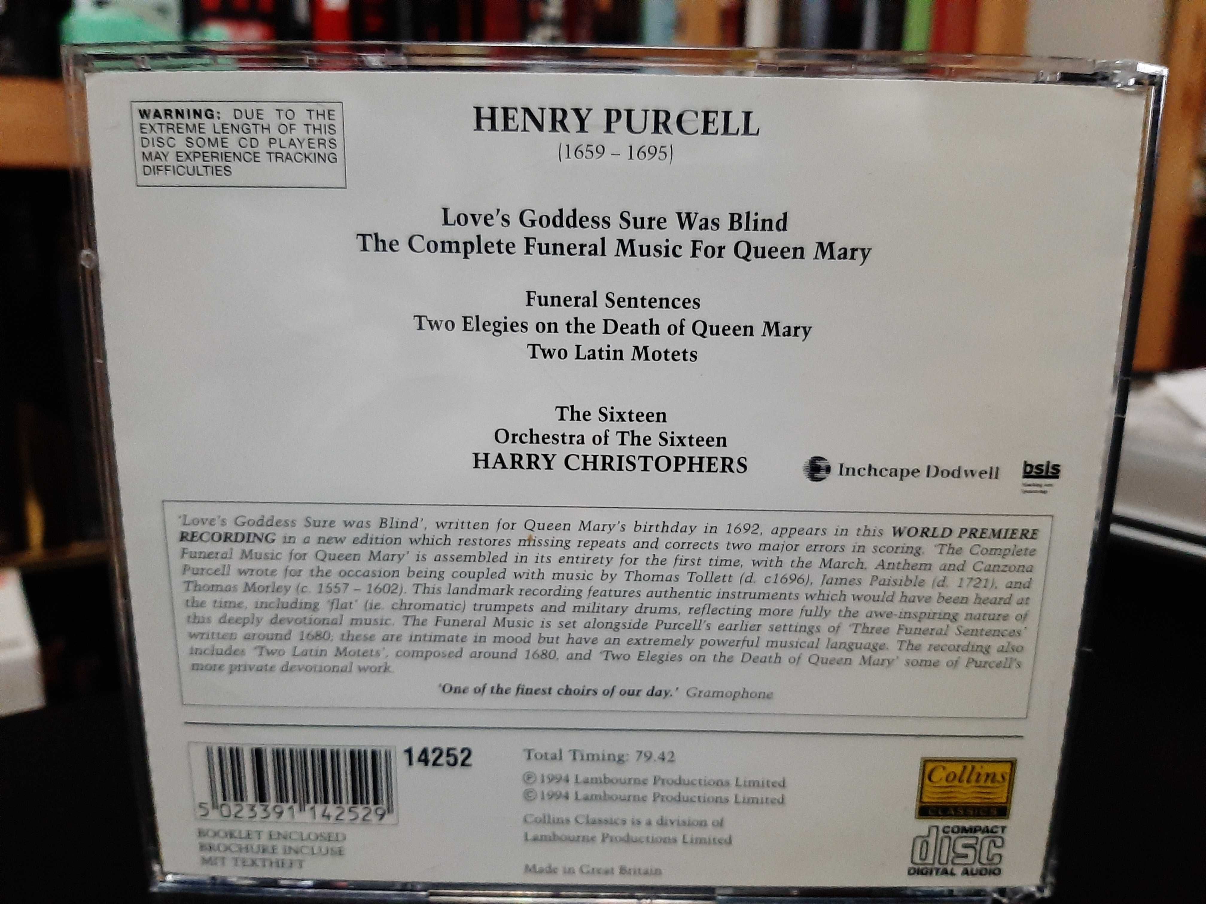 Henry Purcell – The Complete Funeral Music For Queen Mary – The Sixtee