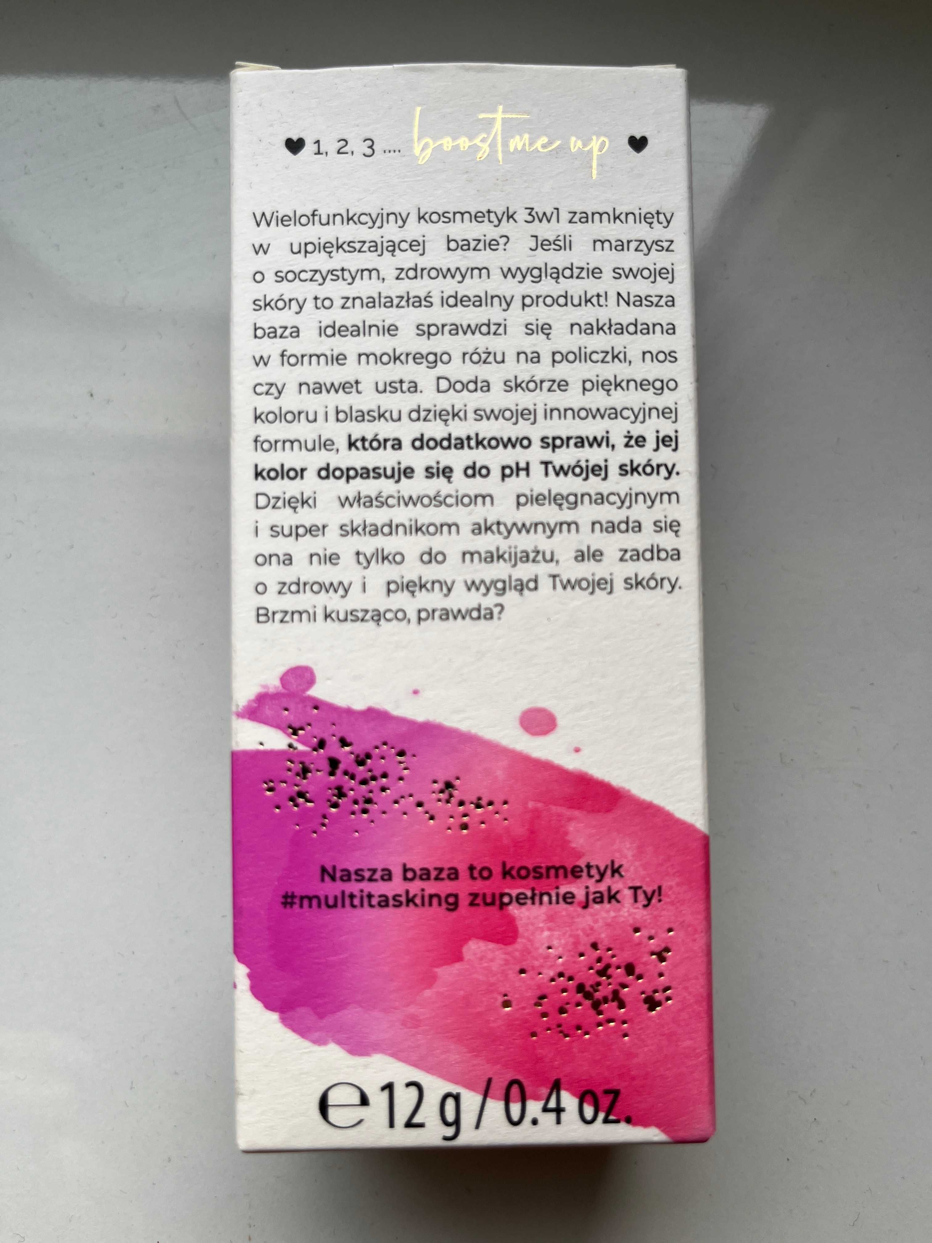 BIELENDA Boost Me Up Color Drops baza 3w1, róż, pomadka, pielęgnacja