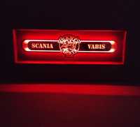 Scania Vabis  Lustro LED  na tylna sciane, nad łóżko S01-RED