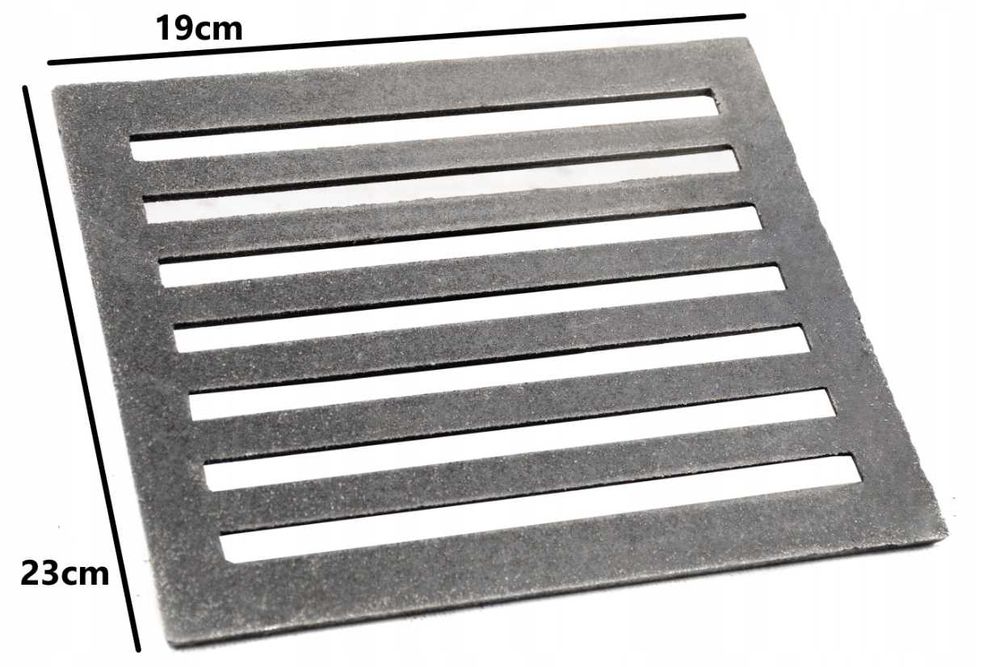 RUSZT żeliwny tabliczkowy do komika 19x23