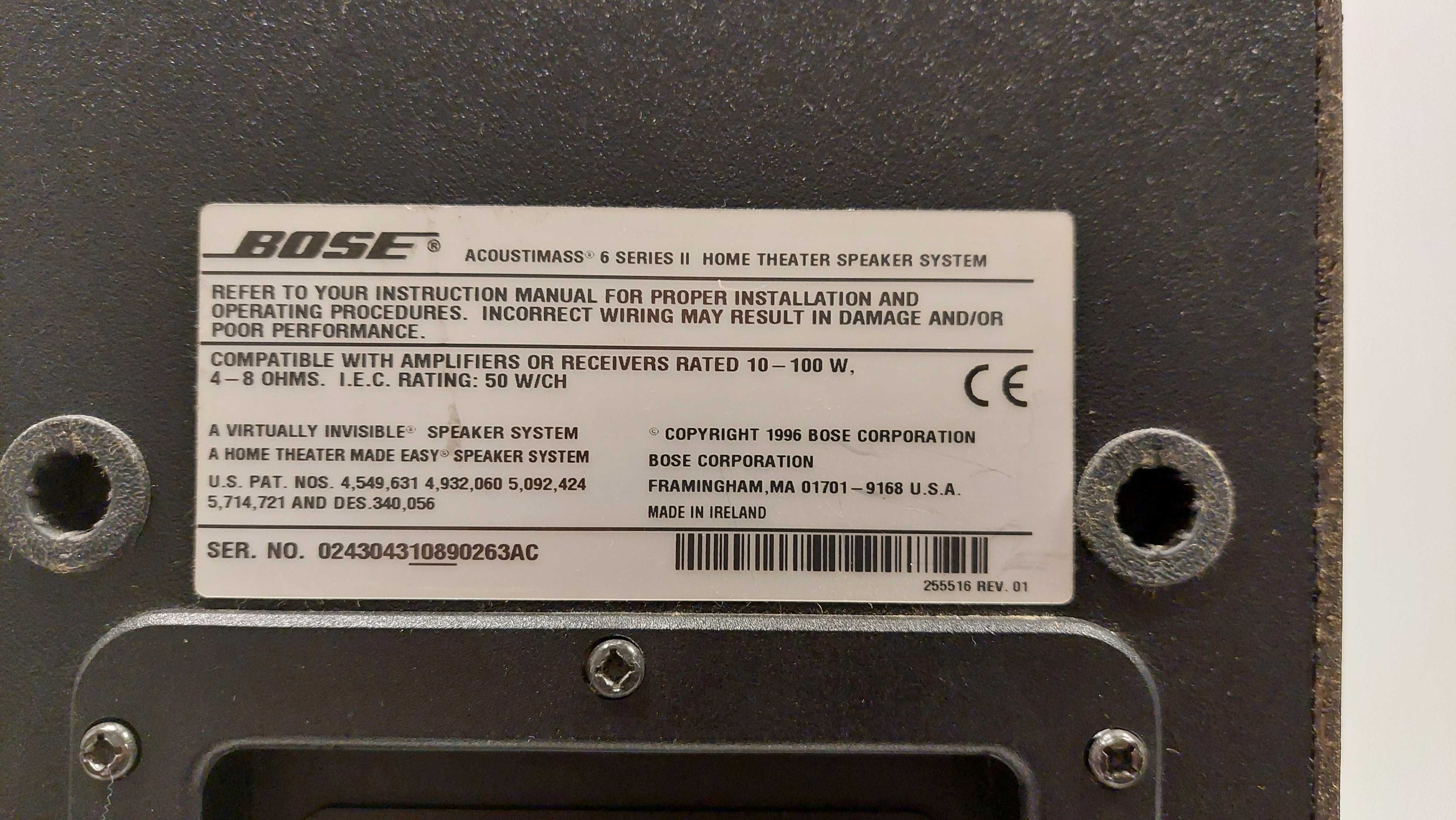 System głośników kina domowego Bose Acoustimass 6 Series II 5.1