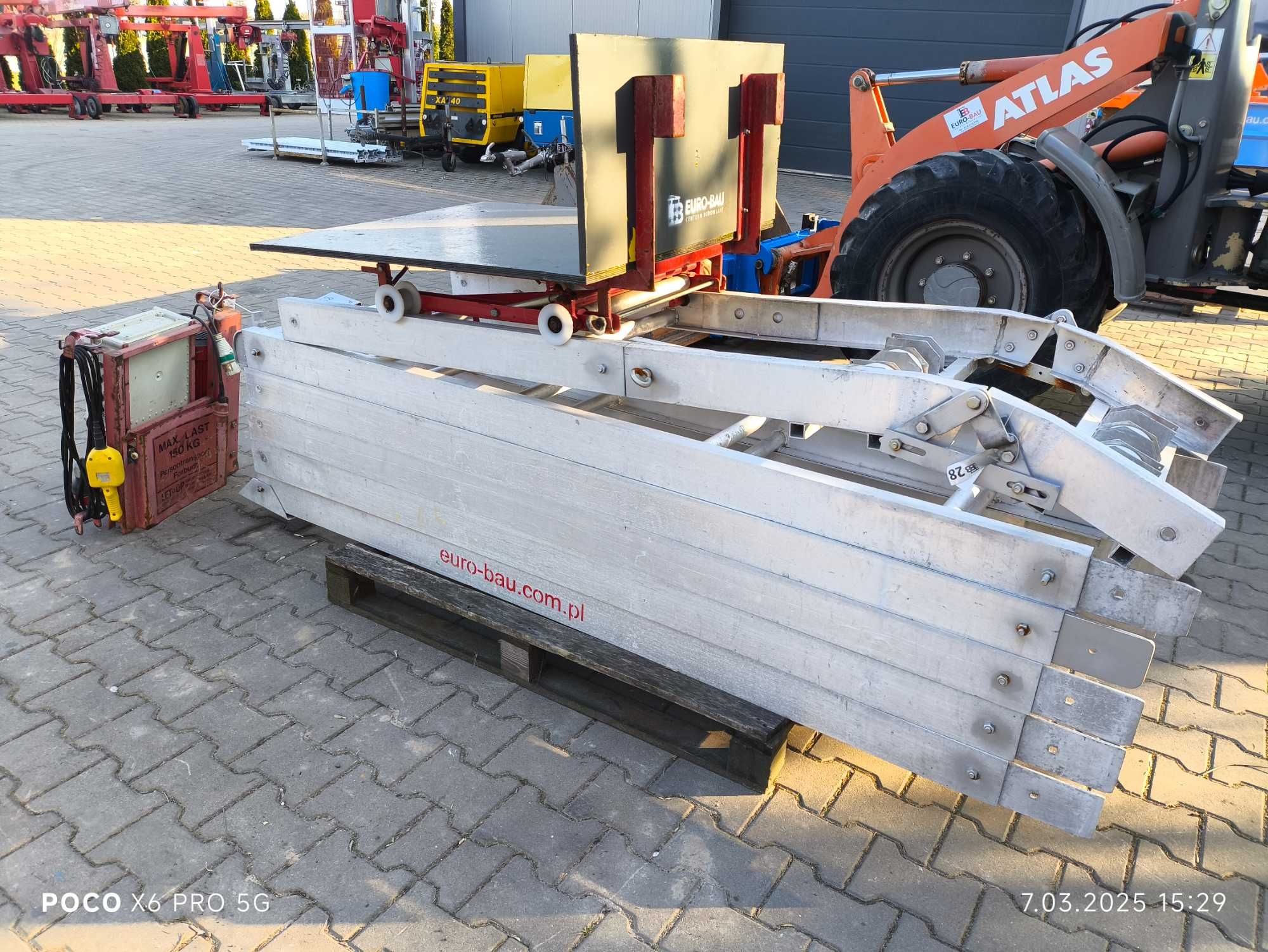 Winda drabina dekarska 12m Nr.28 wciągarka wyciąg GEDA BOCKER