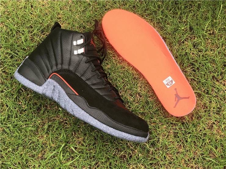 Кросівки Nike Air Jordan 12 Retro Utility Black Джордан ретро шкіряні