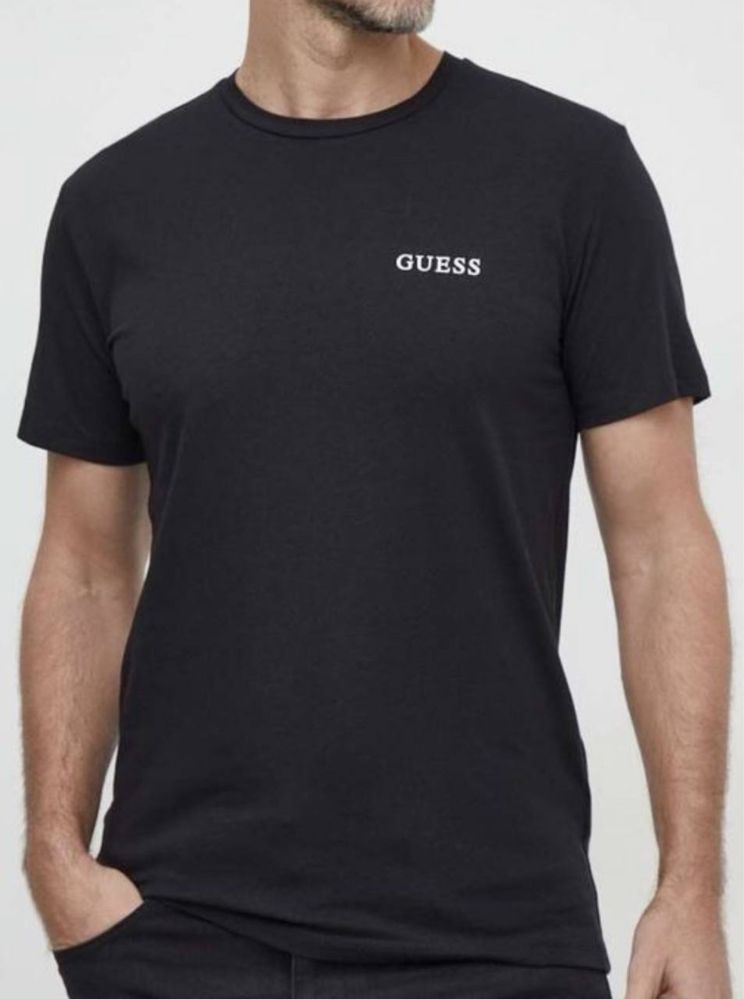 Мужские футболки Guess черные белые серые Гесс сумка унисекс шорты