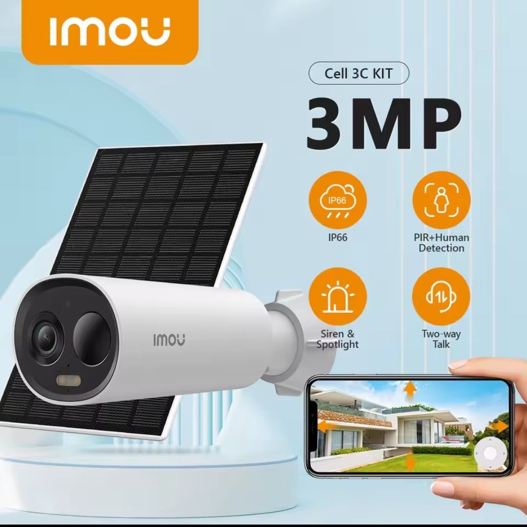 IP відеокамера WIFI Imou Cell 3C  акумулятор 5000 мАч + СОНЯЧНА ПАНЕЛЬ