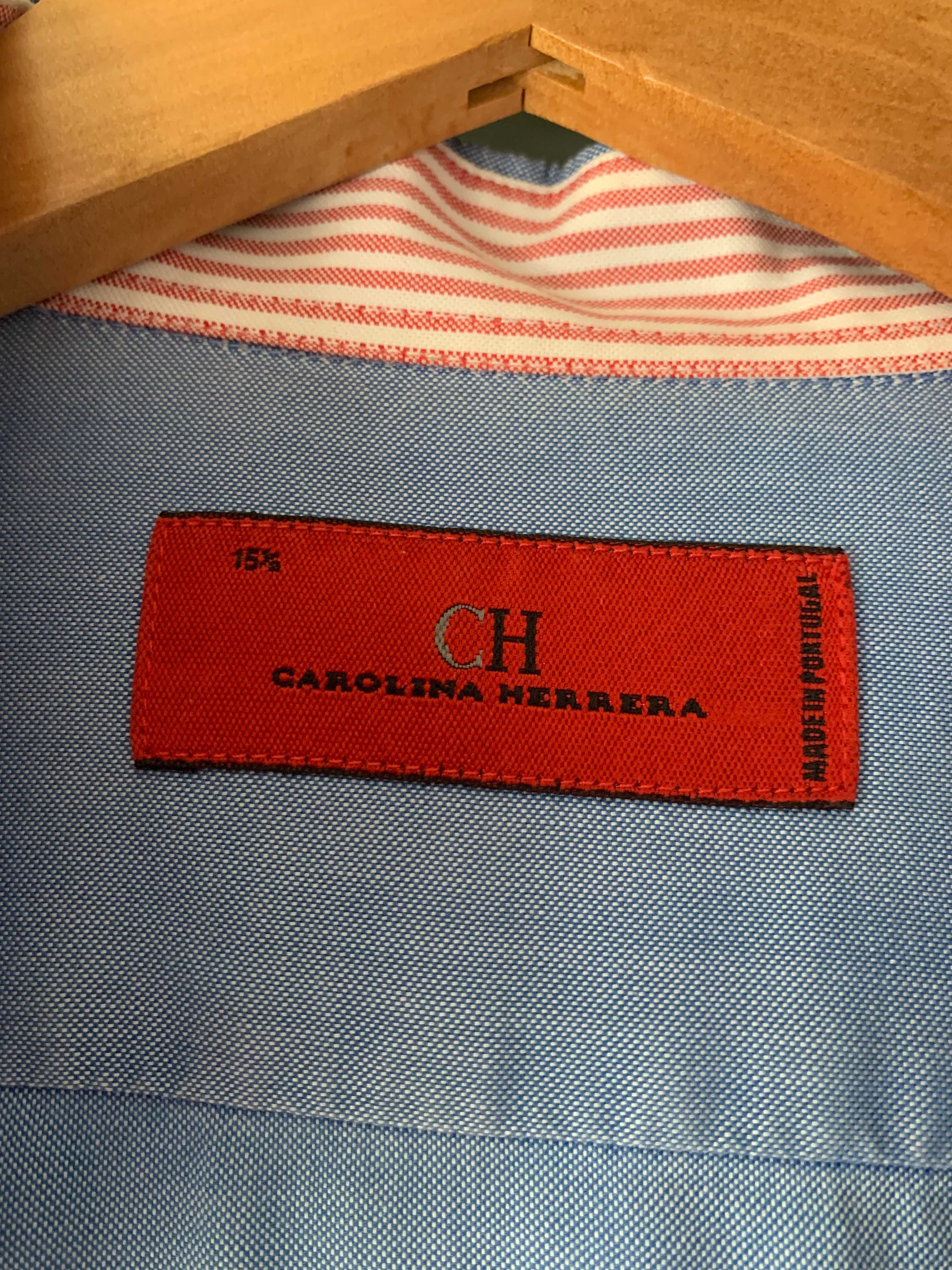 Camisa Carolina Herrera Azul 15 1/2