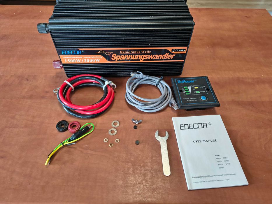 Przetwornica napięcia falownik sinusoidalny 1500/3000W 12VDC