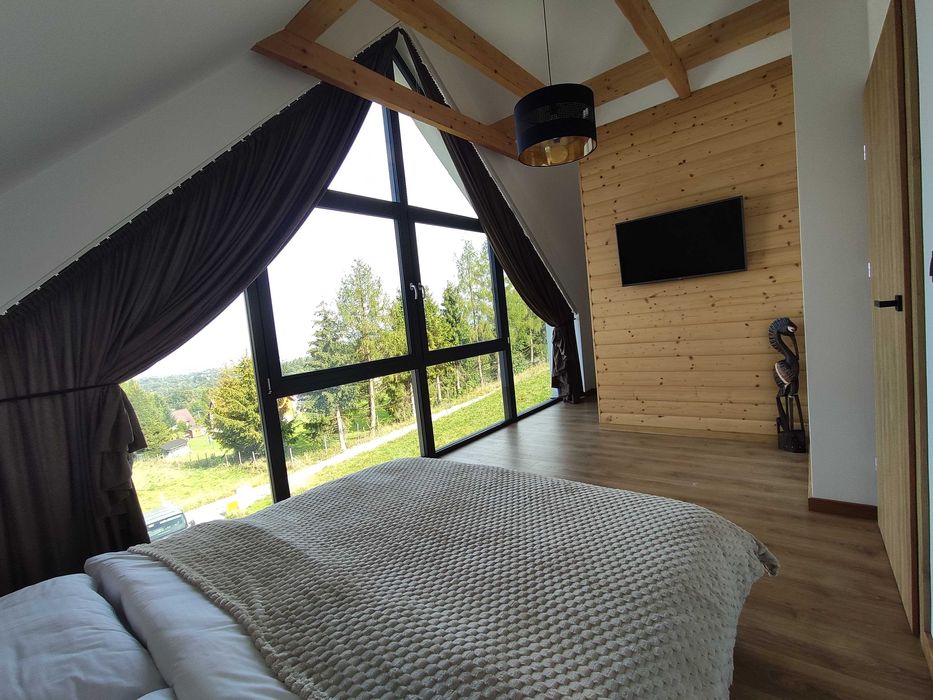 Domki w górach dla 9 osób - Balia z jacuzzi, sauna, Lipowa (Ostre),