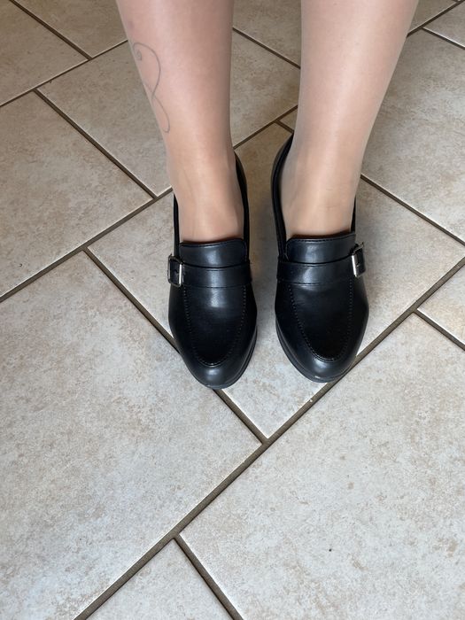 Nowe buty czółenka skorkowe 37 botki jesien jeisenne new na obcasie