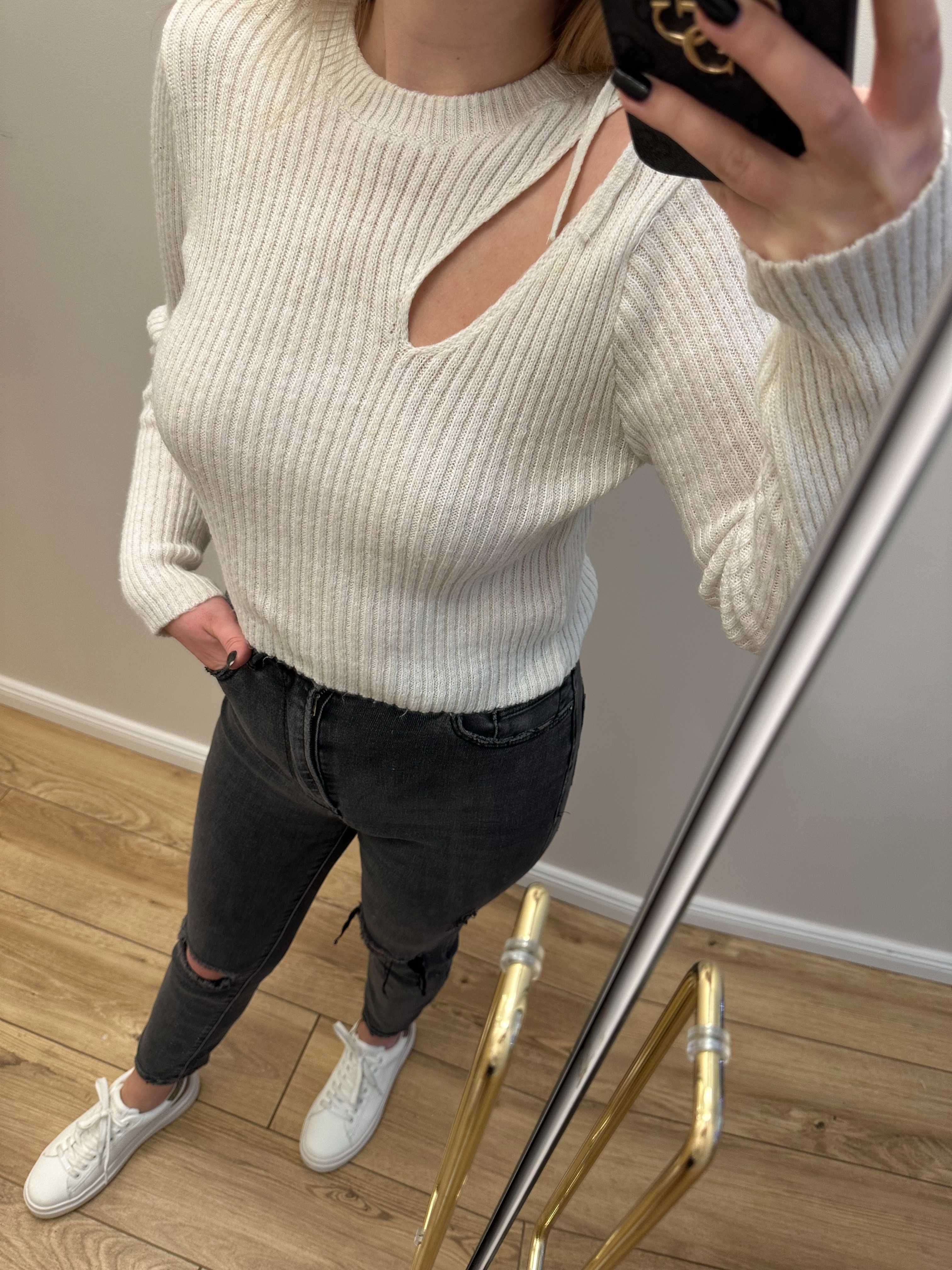 sweter reserved s beżowy