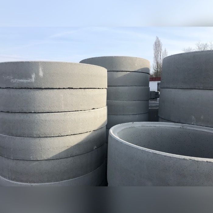 Kręgi betonowe, krąg betonowy, pokrywy betonowe, właz, zbiornik