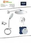 Zestaw Linear podtynkowy prysznicowy Grohe 310 mm