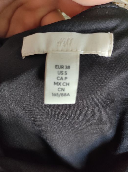 Sukienka czarna na jedno ramię h&M rozmiar M