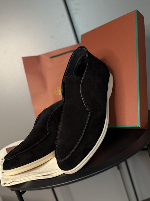 Лофери чоловічі лоро піана зимові loro piana кеди з хутром чоловічі