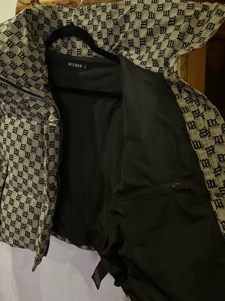 Мікропуховик Misbhv Monogram Jacquard Puffer оригінал розмір S новий