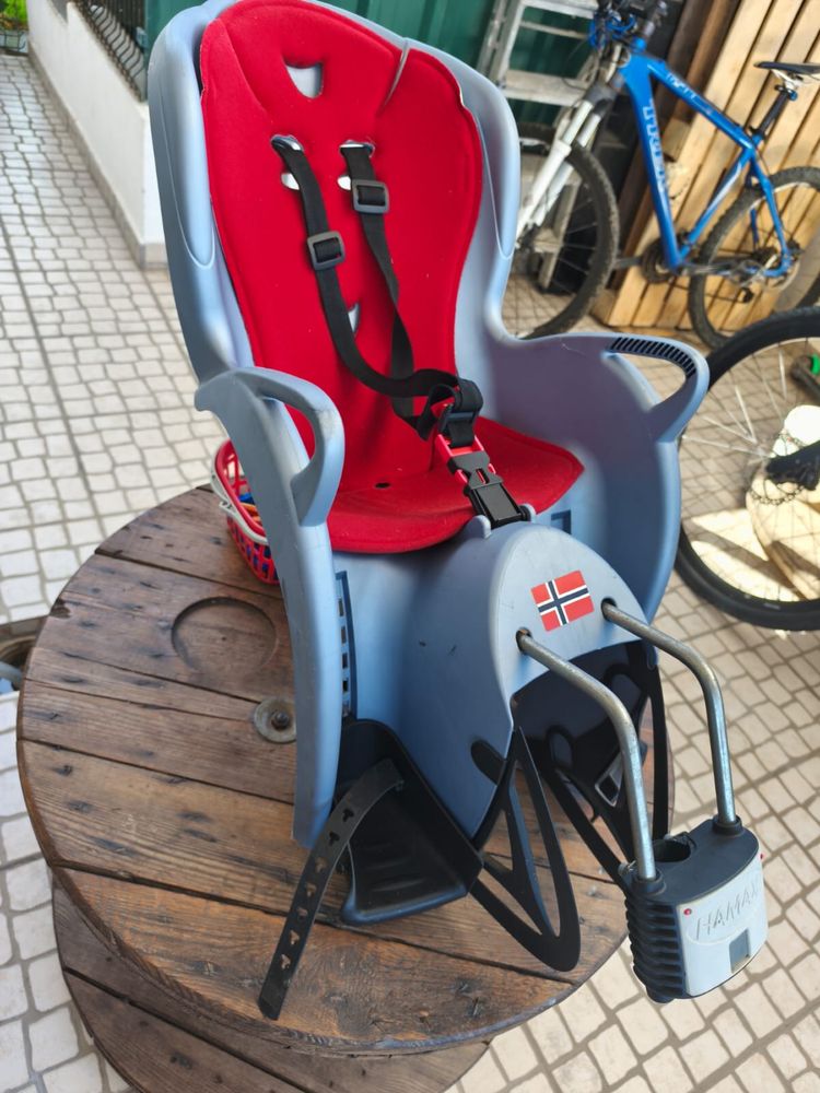 Cadeirinha para bicicleta, de bebé