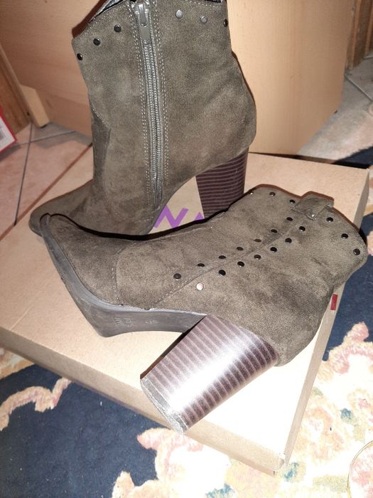 Botki ocieplane damskie r.36