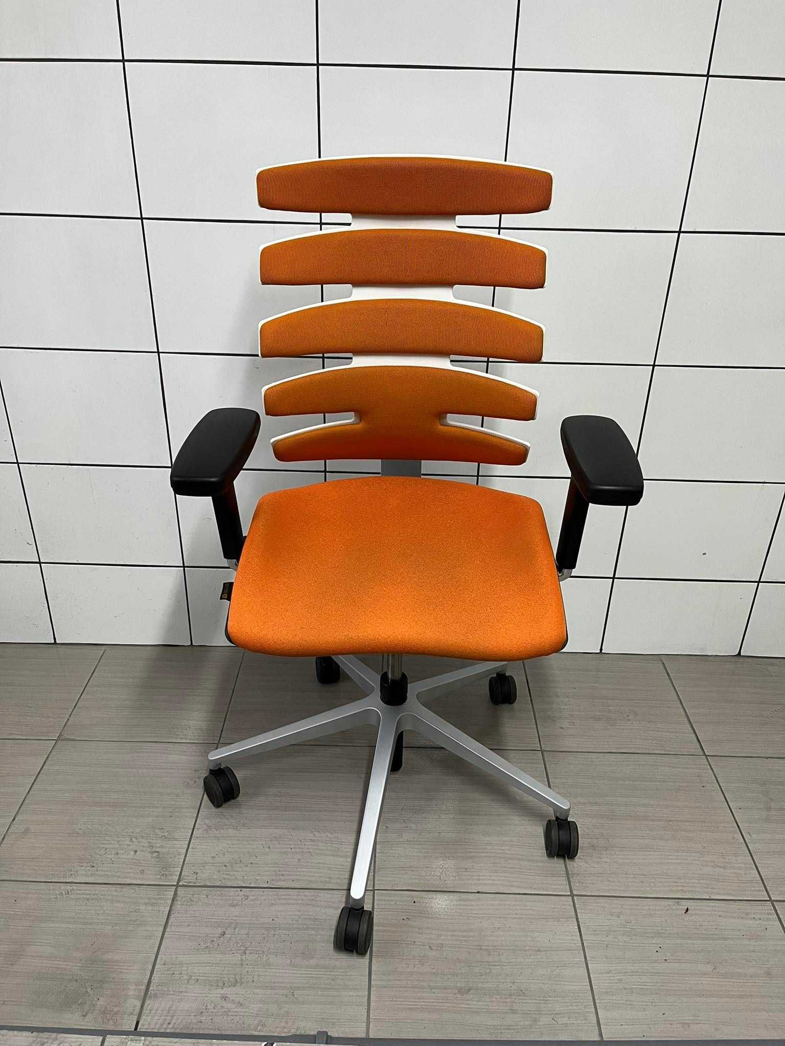Fotel biurowy ergonomiczny obrotowy Sitag Wave pomarańczowy