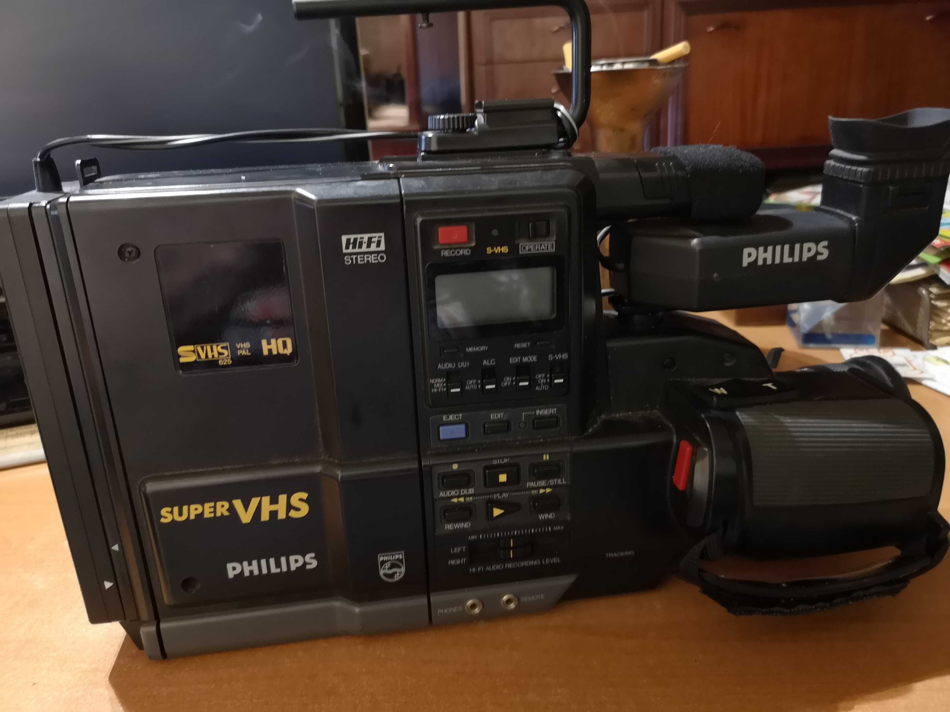 Câmera de vídeo super VHS