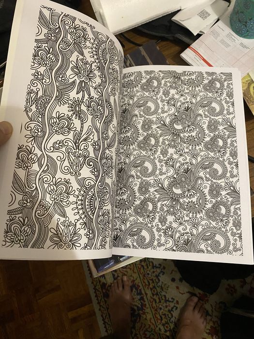 Livro Anti-Stress para Colorir – “Padrões” (Novo, 128 páginas)