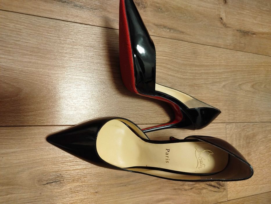 Чорні туфлі-лодочки Louboutin/Лобутени