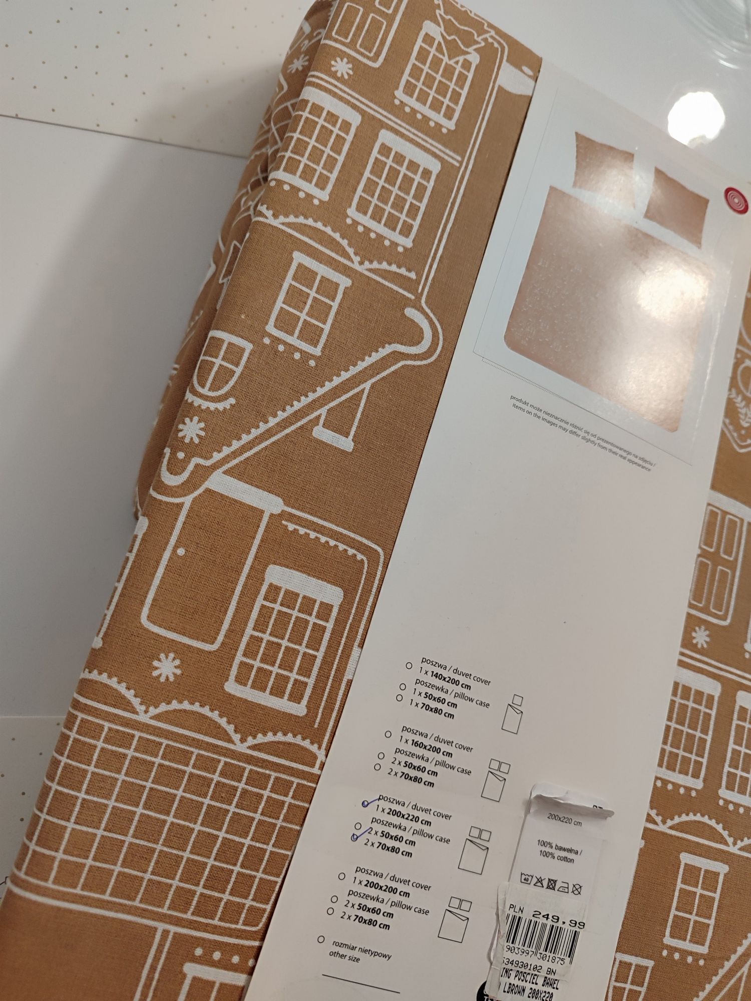 Komplet pościeli bawełna home&you 200x220 hanning domki kamieniczki