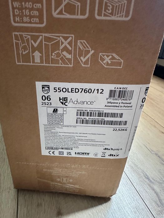 Telewizor Philips Ambilight 55OLED760/12 czarny TOMI-TECH