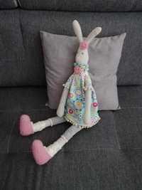 Przytulanka królik króliczek zajączek ręcznie szyty handmade 64cm.