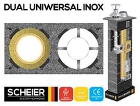 System kominowy komin DUAL TURBO INOX fi 200 + fi 80 6m zestaw 2K