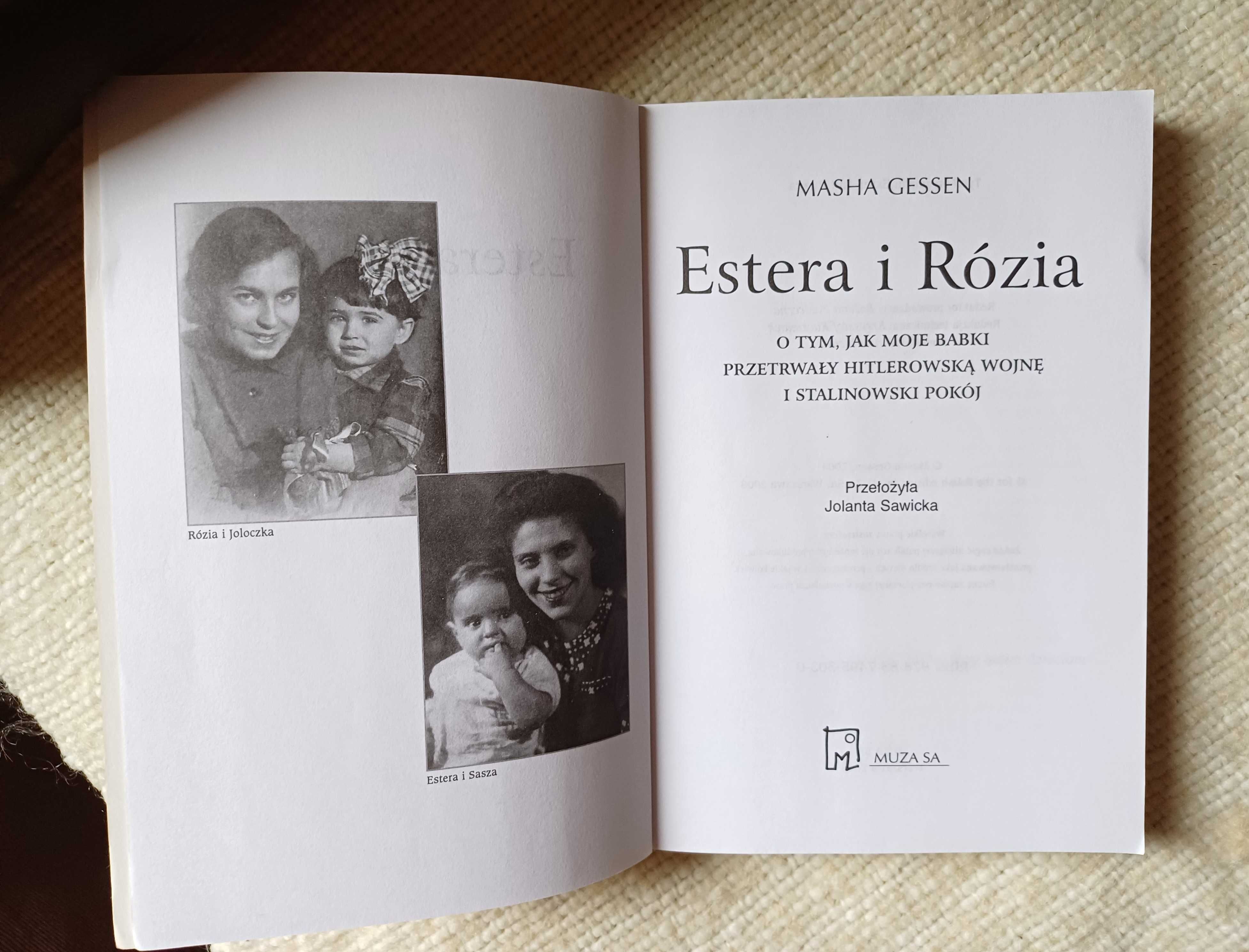 Masha Gessen Estera i Rózia