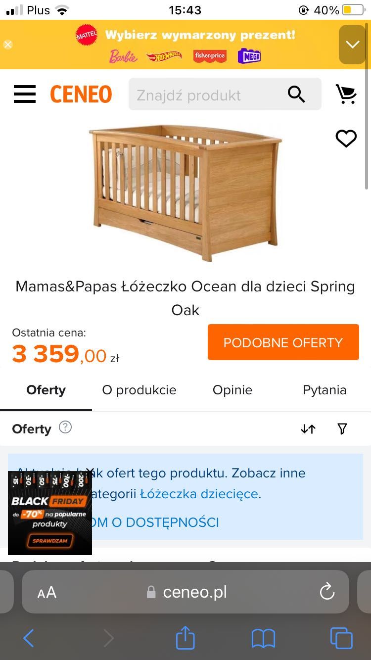 Łóżeczko Mamas&Papas