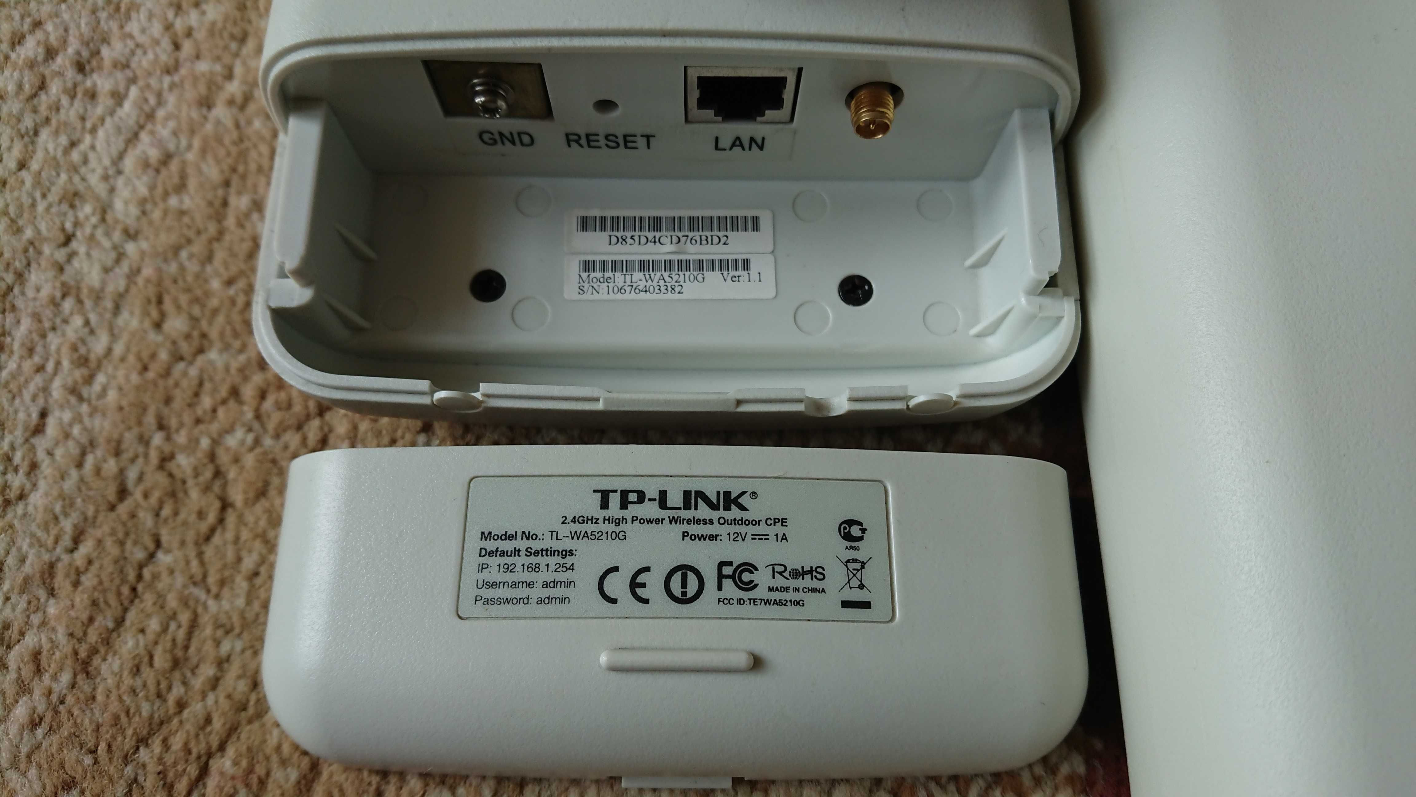 TP-Link TL-WA5210G 12dbi 2,4GHz 54Mb/s Outdoor