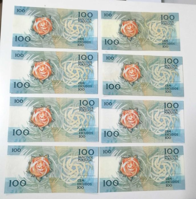 7 Notas de 100 escudos, Fernando Pessoa, 100$