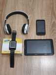 Zestaw elektroniki tablet smartwatch myszka procesor