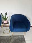 Poltrona Azul - Veludo (Homa)
