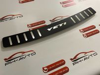 Накладка на бампер Skoda Yeti FL 2014+ Нержавійка в карбоні