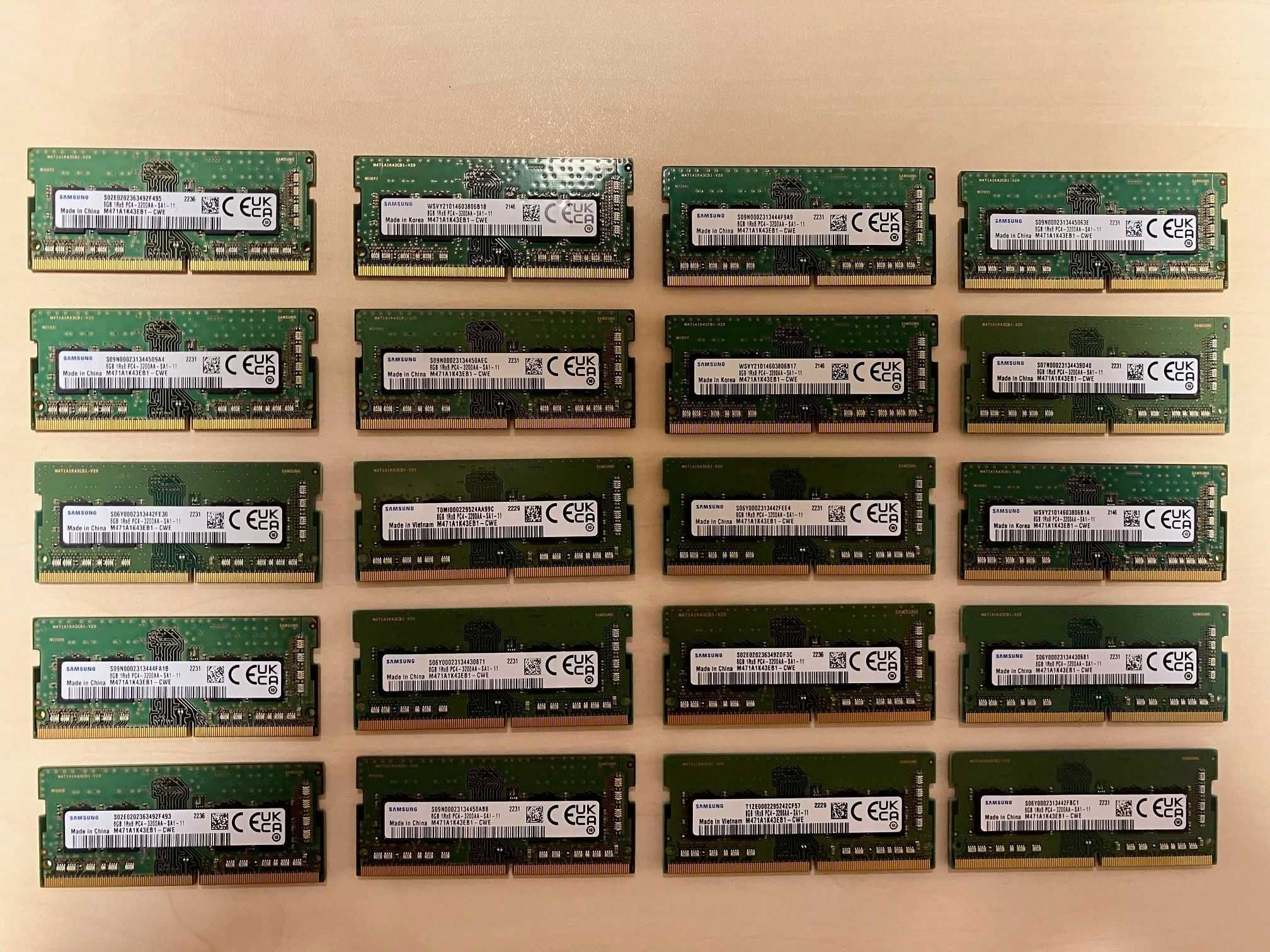 Pamięć RAM DDR4 Samsung M471A1K43EB1-CWE 8GB [NOWE] - 2 sztuki